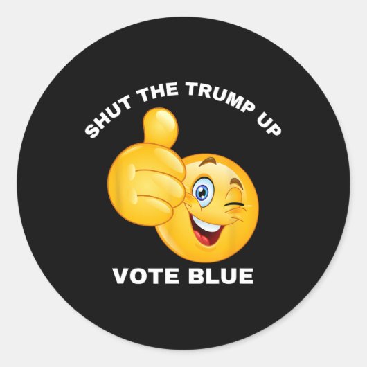 Sluit de Trump Up Vote Blue Herkies Biden Presiden Ronde Sticker (Voorkant)