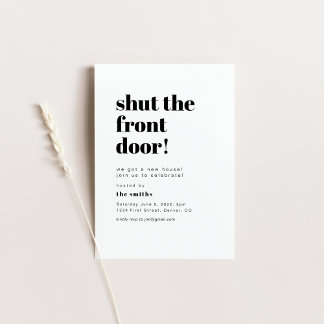 Sluit de voordeur Housewarming Party Kaart