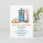 Sluit de voordeur New Home Housewarming Kaart (Staand voorkant)