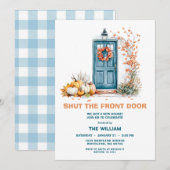Sluit de voordeur New Home Housewarming Kaart (Voorkant / Achterkant)