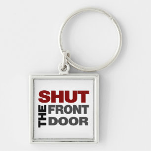 Sluit de voordeur sleutelhanger
