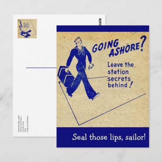 Sluit die lippen af, zeeman! briefkaart (Voorkant / Achterkant)