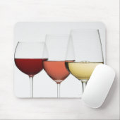 Sluit een bril van verschillende wijnen muismat (Met muis)