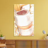 Sluit een ongewervelde schijf in de wervelkolom canvas afdruk (Insitu (Woonkamer))