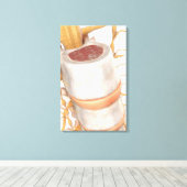 Sluit een ongewervelde schijf in de wervelkolom canvas afdruk (Insitu (Houten vloer))