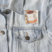 Sluit een ongewervelde schijf in de wervelkolom vierkante button 5,1 cm (In situ)