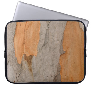 Sluit foto van boomstam laptop sleeve