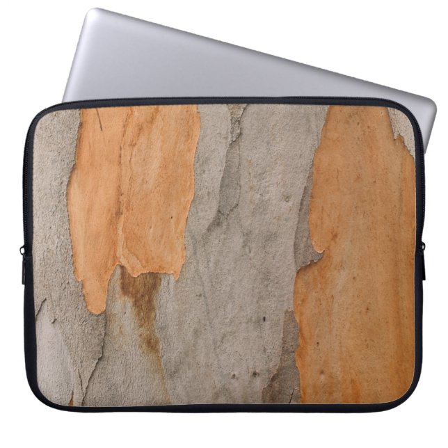 Sluit foto van boomstam laptop sleeve (Voorkant)