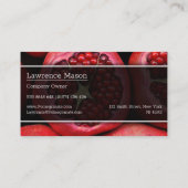 Sluit Foto van een Pomegranaat - Visitekaartje (Achterkant)