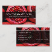 Sluit Foto van een Pomegranaat - Visitekaartje (Voorkant / Achterkant)