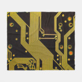 Sluit foto van kringsachtergrond, abstract fleece deken (Voorkant (Horizontaal))