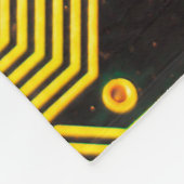 Sluit foto van kringsachtergrond, abstract fleece deken (Hoek)
