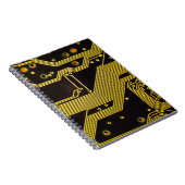 Sluit foto van kringsachtergrond, abstract notitieboek (Rechterzijde)