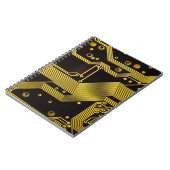 Sluit foto van kringsachtergrond, abstract notitieboek (Linkerzijde)