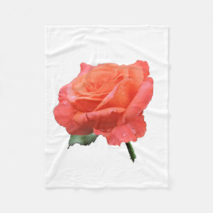 Sluit Foto van Single Roos Fleece Deken