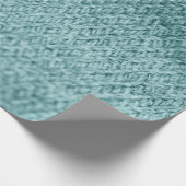 Sluit groene gebreide textureerde achtergrond. cadeaupapier (Hoek)