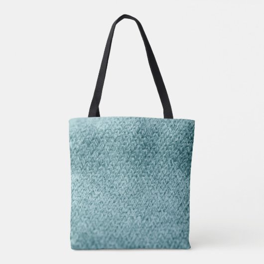 Sluit groene gebreide textureerde achtergrond. tote bag (Achterkant)