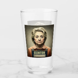 Sluit haar op! - Hillary Clinton Glass Glas