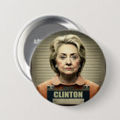 Sluit haar op! - Hillary Clinton Ronde Button 7,6 Cm (Voorkant /achterkant)