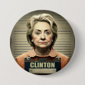 Sluit haar op! - Hillary Clinton Ronde Button 7,6 Cm (Voorkant)