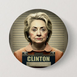 Sluit haar op! - Hillary Clinton Ronde Button 7,6 Cm