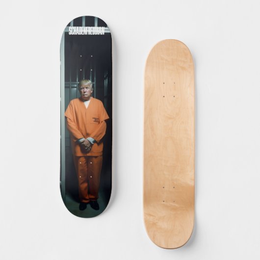 Sluit hem op 8-inch deck persoonlijk skateboard (Voorkant)