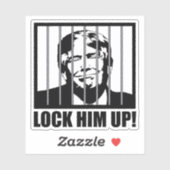 Sluit hem op! Anti-Trump Politieke Humor Sticker (Vel)