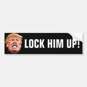 Sluit hem op - Anti-verrader President Trump Bumpersticker