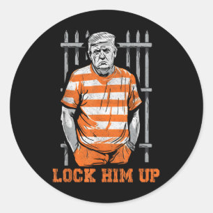 Sluit hem op Grappige Donald Trump 2024 gaat naar  Ronde Sticker