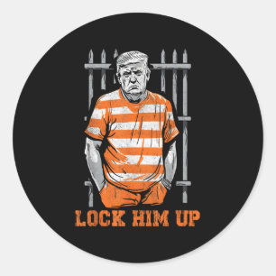 Sluit hem op Grappige Donald Trump 2024 gaat naar  Ronde Sticker