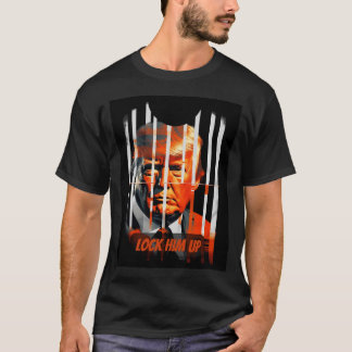 Sluit hem op - Grappige Donald Trump in de gevange T-shirt