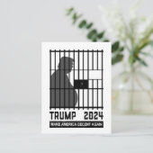 Sluit hem op Trump 2024 Maak Amerika weer fatsoenl Briefkaart (Staand voorkant)