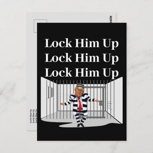 Sluit hem op Trump Briefkaart (Voorkant / Achterkant)