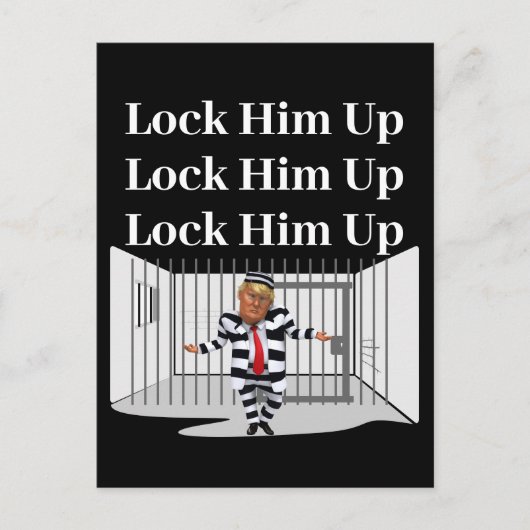 Sluit hem op Trump Briefkaart (Voorkant)