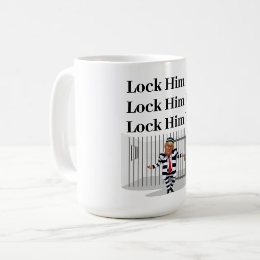 Sluit hem op Trump Coffee Mok (Voorkant links)