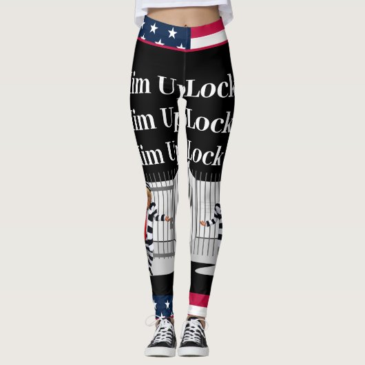 Sluit hem op Trump Leggings (Voorkant)
