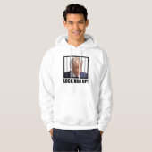 Sluit hem op! Trump Mugshot Hoodie (Voorkant volledig)