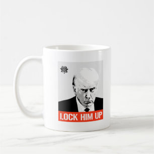 Sluit hem op: Trump Mugshot Koffiemok