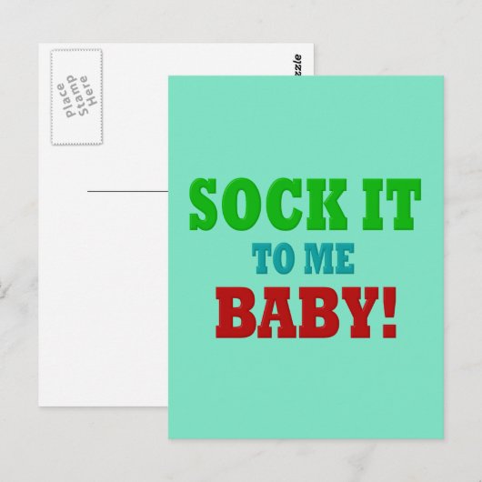 Sluit het aan mij briefkaart (Voorkant / Achterkant)