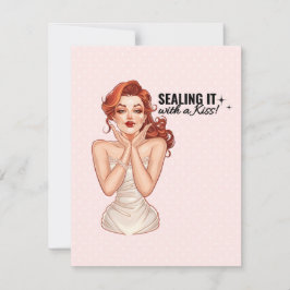 Sluit het af met een kus! RSVP kaartje