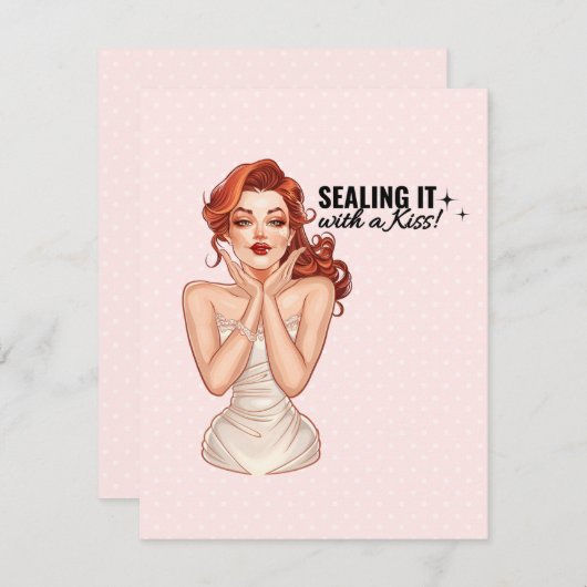 Sluit het af met een kus! RSVP kaartje