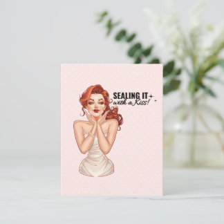 Sluit het af met een kus! RSVP kaartje