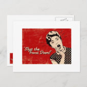 Sluit het Briefkaart van de Voordeur (Voorkant / Achterkant)