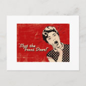 Sluit het Briefkaart van de Voordeur (Voorkant)