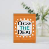 Sluit het deal Briefkaart (Staand voorkant)
