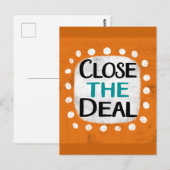 Sluit het deal Briefkaart (Voorkant / Achterkant)