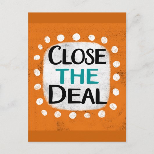 Sluit het deal Briefkaart (Voorkant)