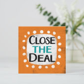 Sluit het deal Wenskaart Kaart (Staand voorkant)