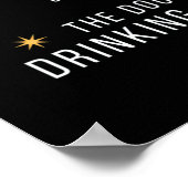 sluit het deksel van de hond met een drink problee poster (Hoek)