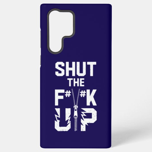 Sluit het F#%K Up Bold Typography Samsung S22 Hoes Galaxy Hoesje (Achterkant)